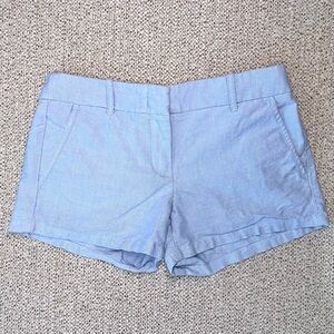 J.Crew Light Blue Chino Shorts Size 0 Classic Preppy Summer Coastal